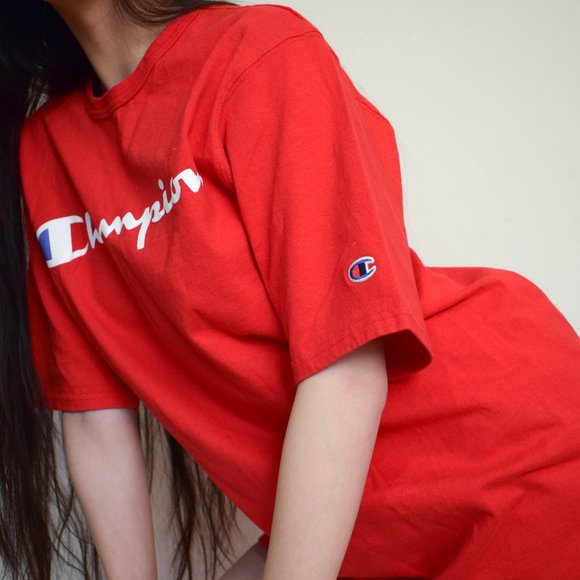 Firetruck Red Champion Tee - Picture 3 of 4